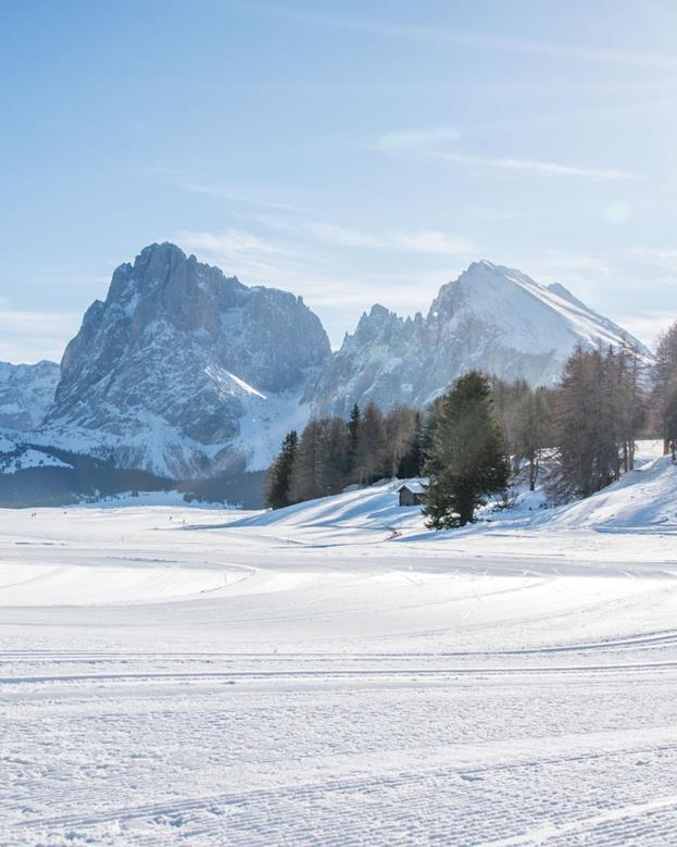 The Snow-Covered Alpe di Siusi